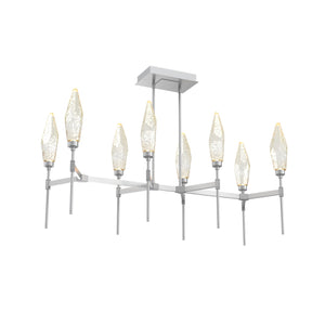 Hammerton Studio - PLB0050-48-CS-CA-001-L1 - LED Linear Suspension - Rock Crystal - Classic Silver