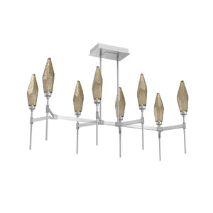 Hammerton Studio - PLB0050-48-CS-CB-001-L1 - LED Linear Suspension - Rock Crystal - Classic Silver