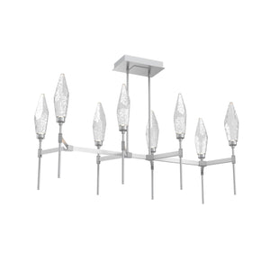 Hammerton Studio - PLB0050-48-CS-CC-001-L1 - LED Linear Suspension - Rock Crystal - Classic Silver