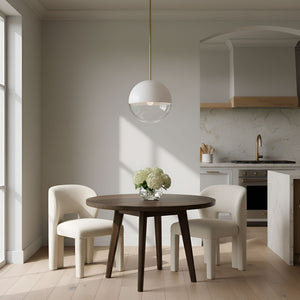 Visual Comfort Studio - SLP1011BBS - One Light Pendant - Torian - Burnished Brass