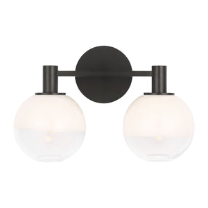 Visual Comfort Studio - SLV1002AI - Two Light Vanity - Torian - Aged Iron