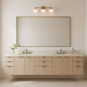 Visual Comfort Studio - SLV1003BBS - Three Light Vanity - Torian - Burnished Brass