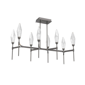 Hammerton Studio - PLB0050-48-GP-CC-001-L1 - LED Linear Suspension - Rock Crystal - Graphite