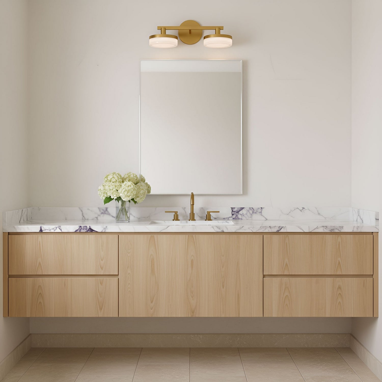 Visual Comfort Studio - SLV1012BBS - LED Vanity - Khan - Burnished Brass