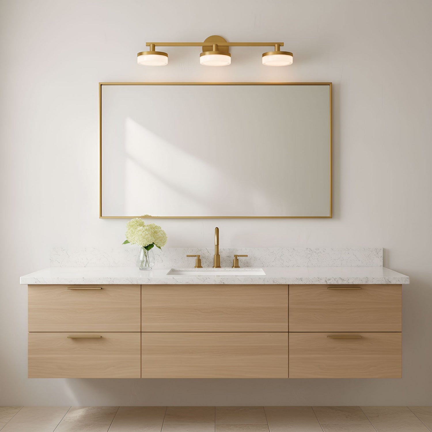 Visual Comfort Studio - SLV1013BBS - LED Vanity - Khan - Burnished Brass