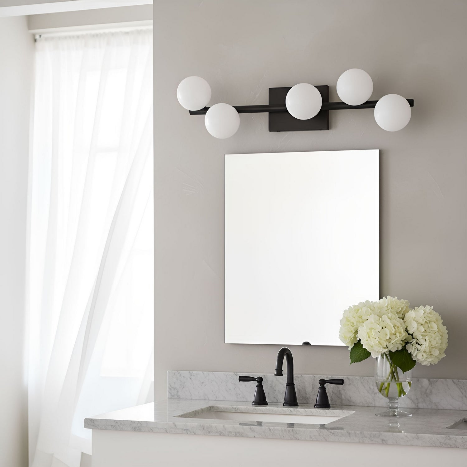 Visual Comfort Studio - SLW1055AI - Five Light Vanity - Altair - Aged Iron