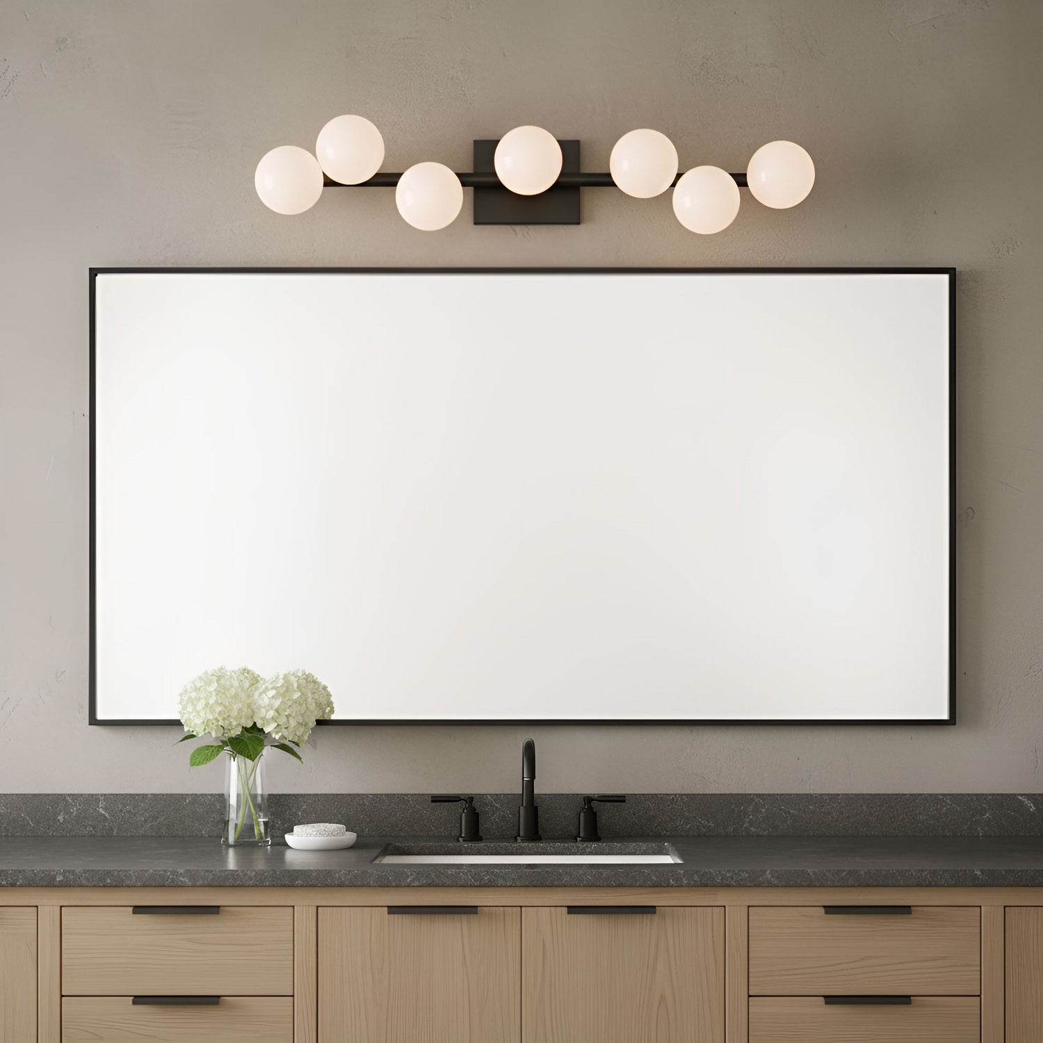 Visual Comfort Studio - SLW1067AI - Seven Light Vanity - Altair - Aged Iron