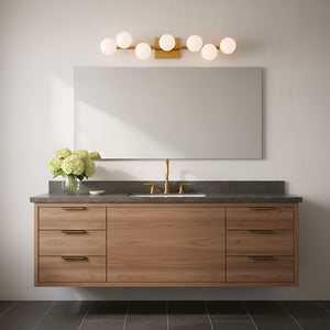 Visual Comfort Studio - SLW1067BBS - Seven Light Vanity - Altair - Burnished Brass