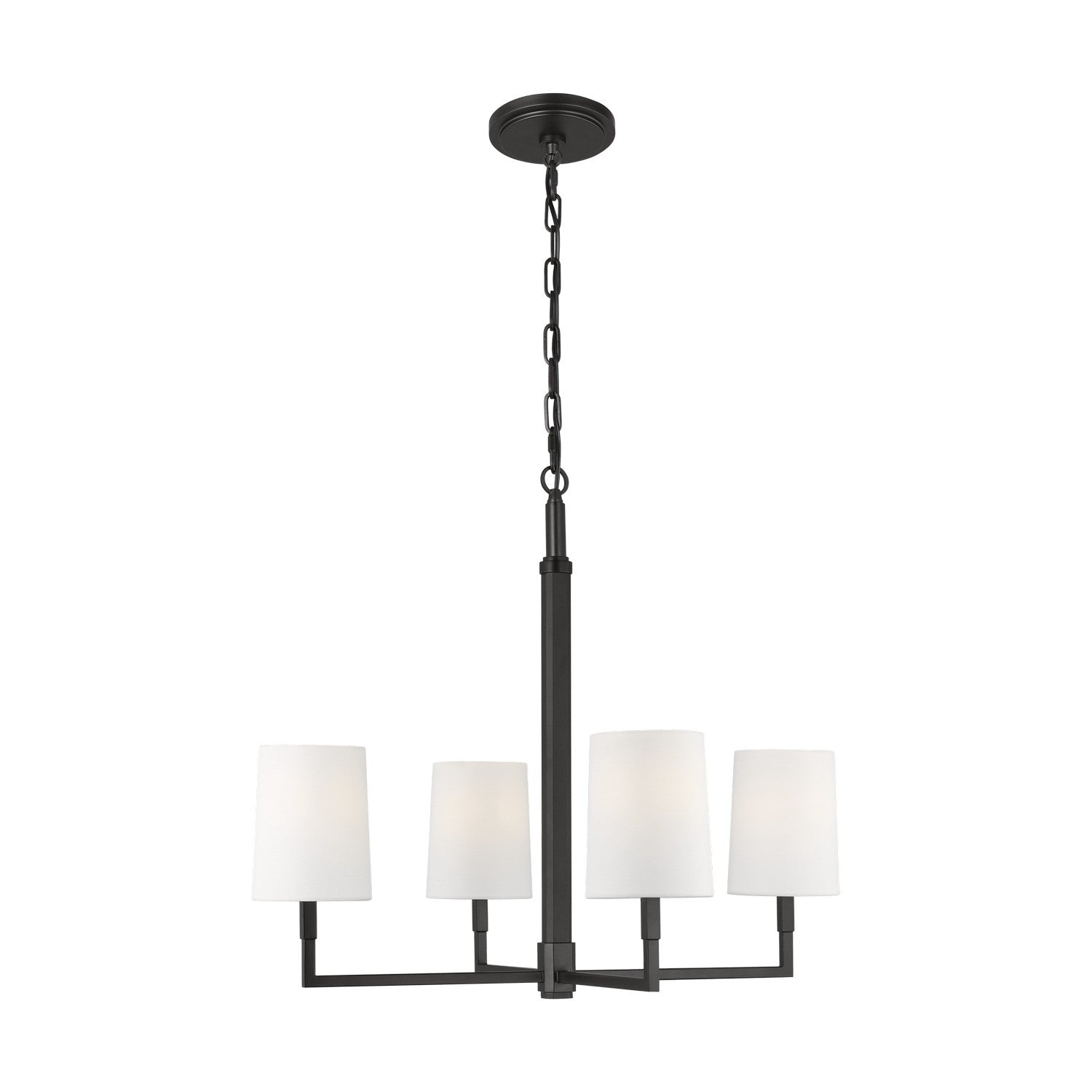 Visual Comfort Studio - TC1194AI - Four Light Chandelier - Danica - Aged Iron