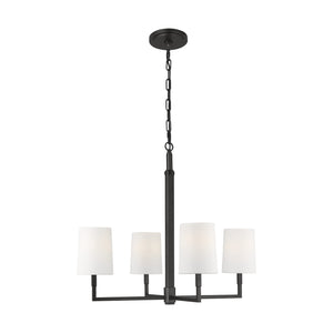 Visual Comfort Studio - TC1194AI - Four Light Chandelier - Danica - Aged Iron