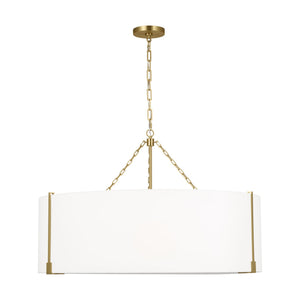 Visual Comfort Studio - TFC1114BBS - Four Light Pendant - Bergen - Burnished Brass