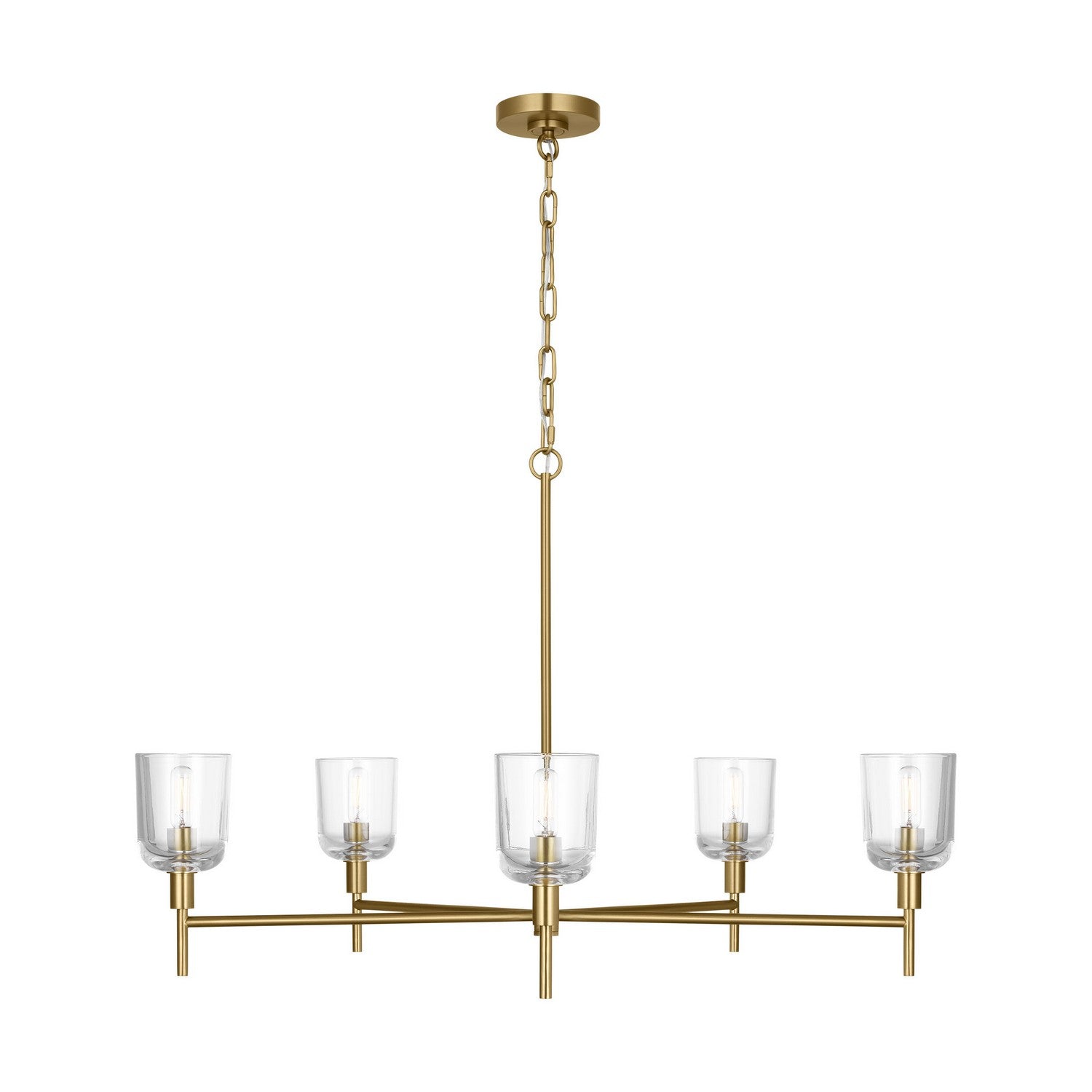 Visual Comfort Studio - TFC1135BBS - Five Light Chandelier - Hartley - Burnished Brass