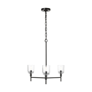 Visual Comfort Studio - TFC1143AI - Three Light Chandelier - Hartley - Aged Iron