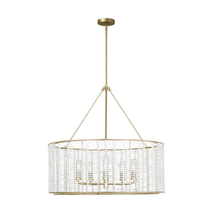 Visual Comfort Studio - TFC1155PCB - Five Light Chandelier - Winslow - Powder-Coated Brass