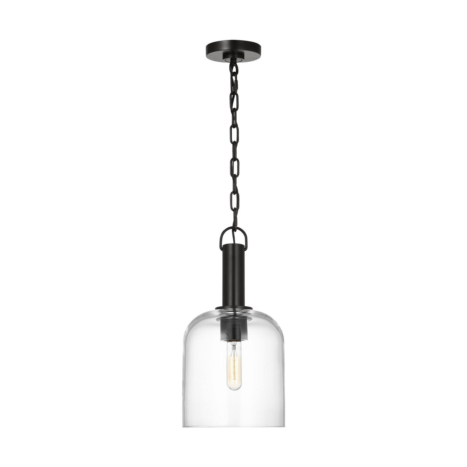 Visual Comfort Studio - TFP1021AI - One Light Pendant - Hartley - Aged Iron