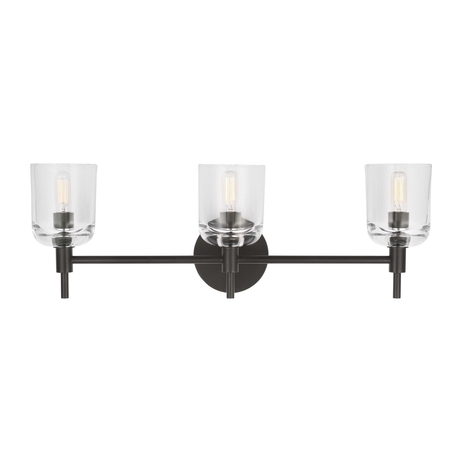 Visual Comfort Studio - TFV1003AI - Three Light Vanity - Hartley - Aged Iron