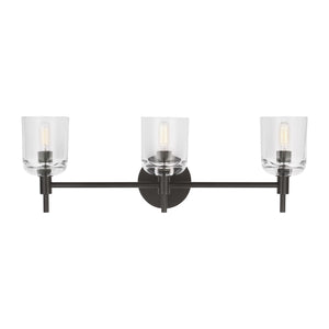 Visual Comfort Studio - TFV1003AI - Three Light Vanity - Hartley - Aged Iron
