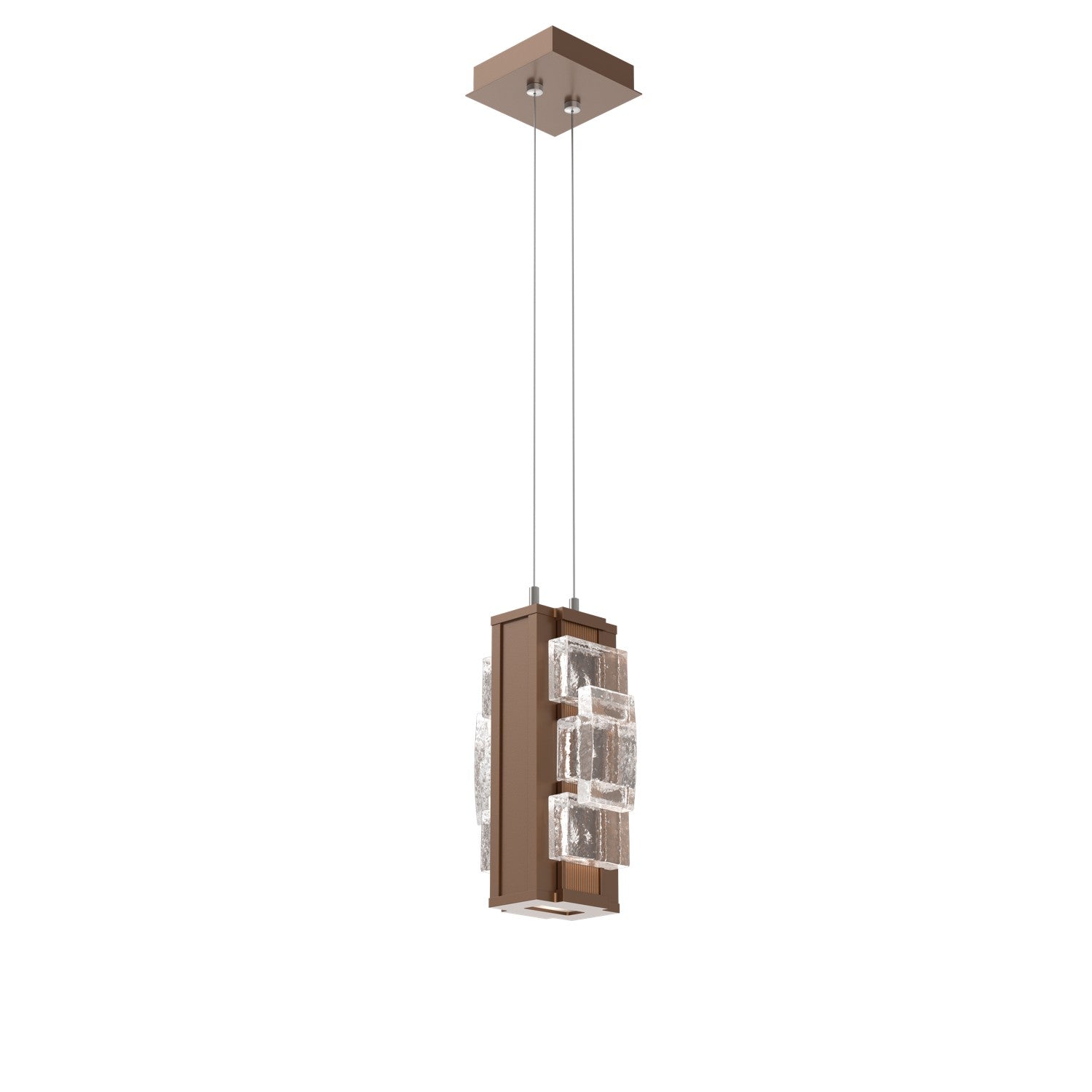 Hammerton Studio - LAB0100-12-BB-TE-CA1-L3-000 - LED Pendant - Tessera - Burnished Bronze