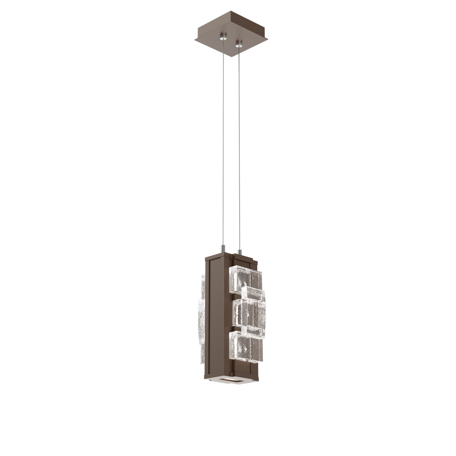 Hammerton Studio - LAB0100-12-FB-TE-CA1-L1-000 - LED Pendant - Tessera - Flat Bronze