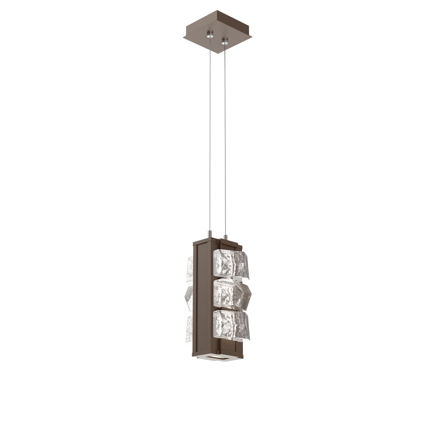 Hammerton Studio - LAB0100-12-FB-TF-CA1-L3-000 - LED Pendant - Tessera - Flat Bronze