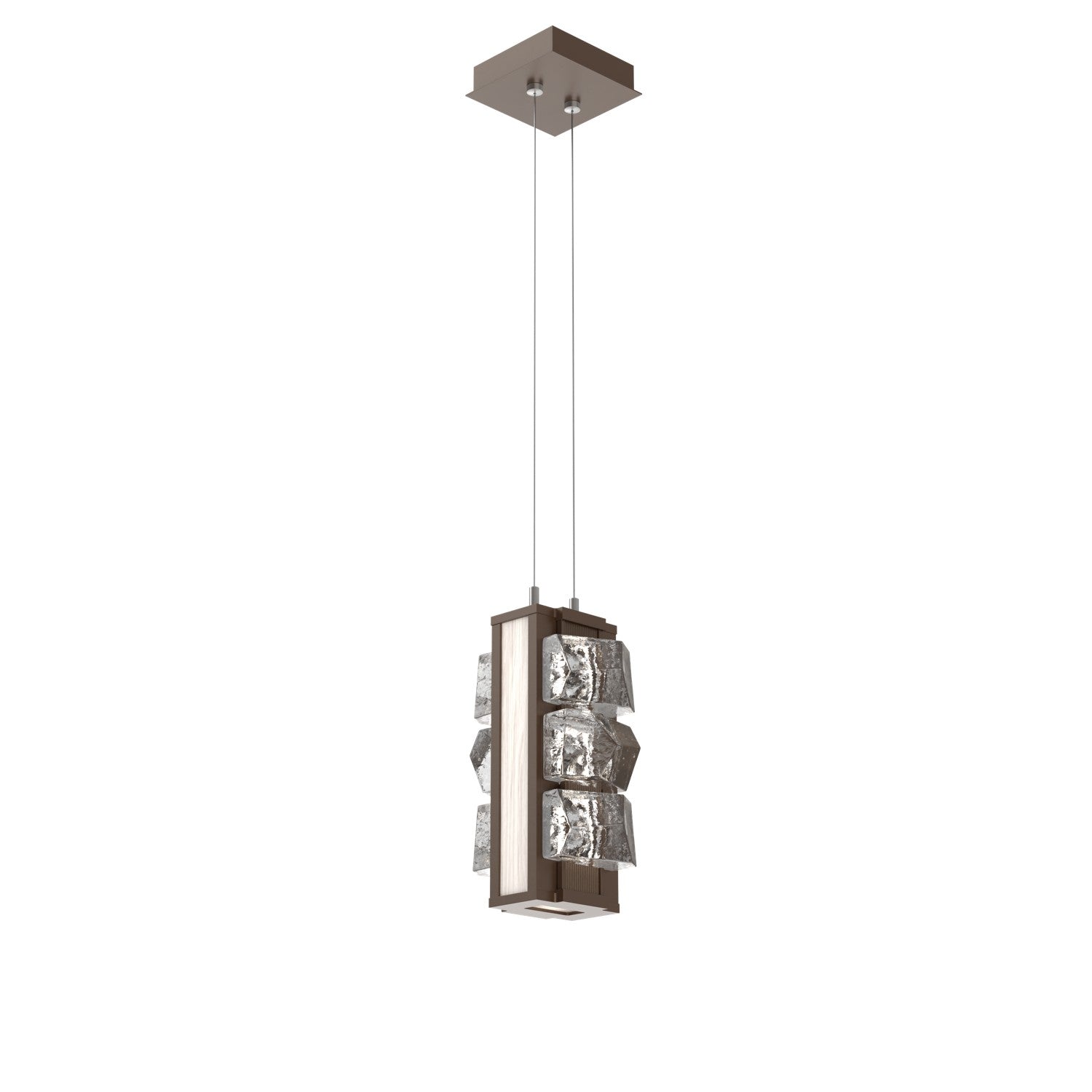 Hammerton Studio - LAB0100-12-FB-TF-CA1-L3-W01 - LED Pendant - Tessera - Flat Bronze