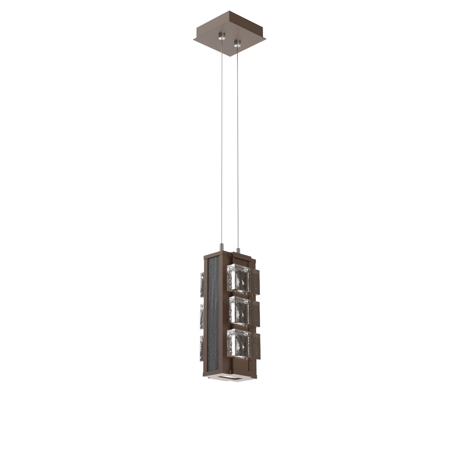 Hammerton Studio - LAB0100-12-FB-TP-CA1-L3-W02 - LED Pendant - Tessera - Flat Bronze