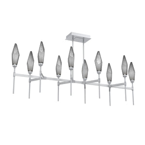 Hammerton Studio - PLB0050-67-CS-CS-001-L1 - LED Linear Suspension - Rock Crystal - Classic Silver