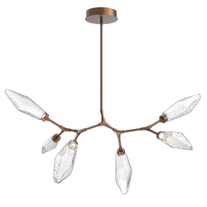 Hammerton Studio - PLB0050-BA-BB-CC-001-L1 - LED Lantern - Rock Crystal - Burnished Bronze