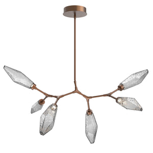 Hammerton Studio - PLB0050-BA-BB-CS-001-L1 - LED Lantern - Rock Crystal - Burnished Bronze