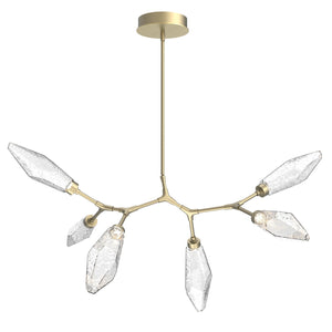 Hammerton Studio - PLB0050-BA-GB-CC-001-L1 - LED Lantern - Rock Crystal - Gilded Brass