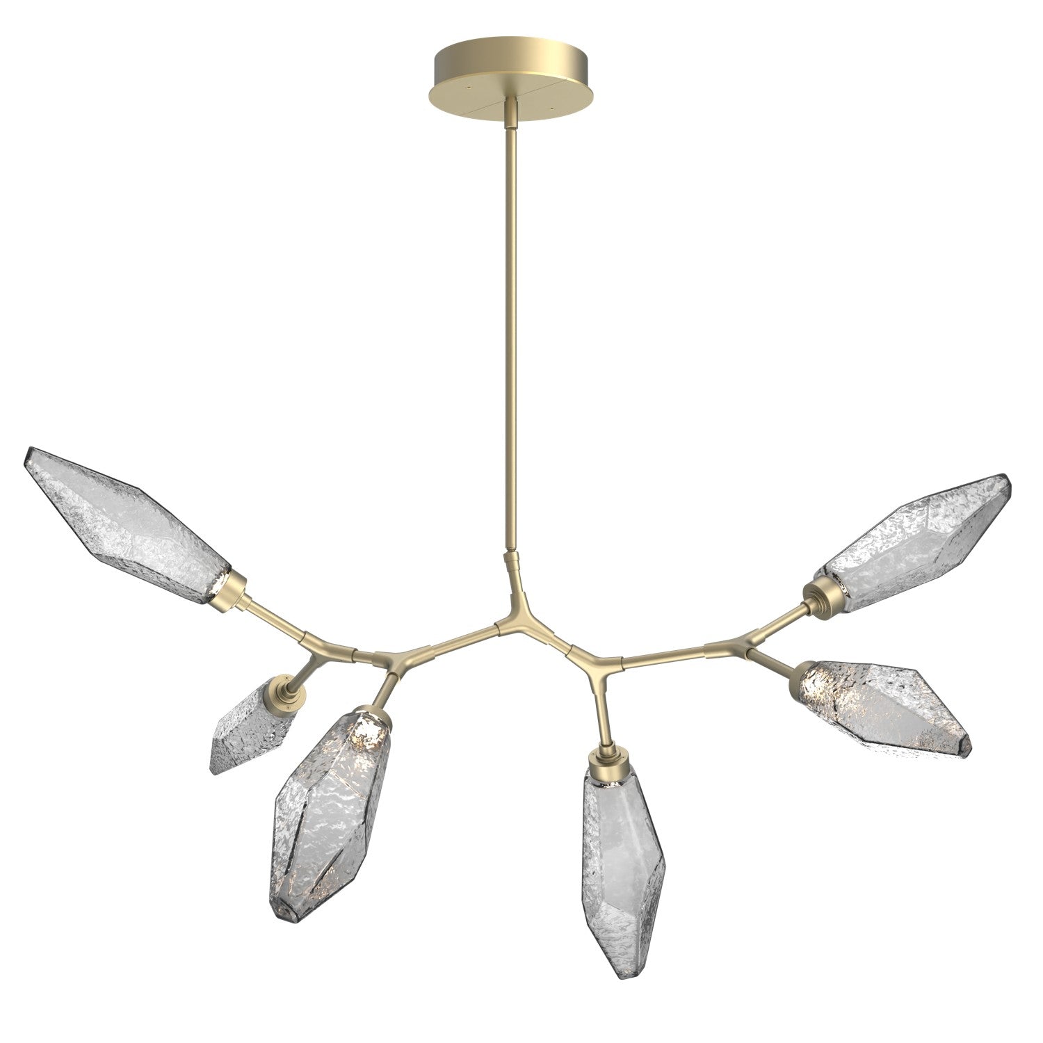 Hammerton Studio - PLB0050-BA-GB-CS-001-L1 - LED Lantern - Rock Crystal - Gilded Brass