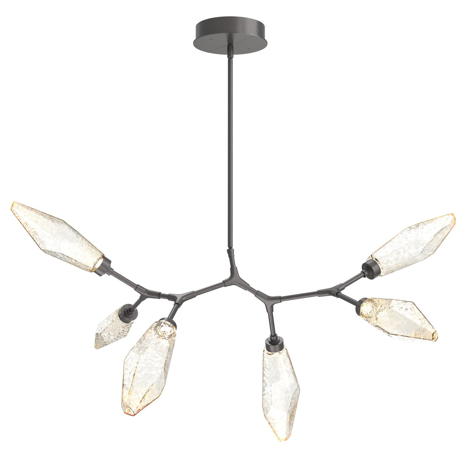 Hammerton Studio - PLB0050-BA-GP-CA-001-L1 - LED Lantern - Rock Crystal - Graphite