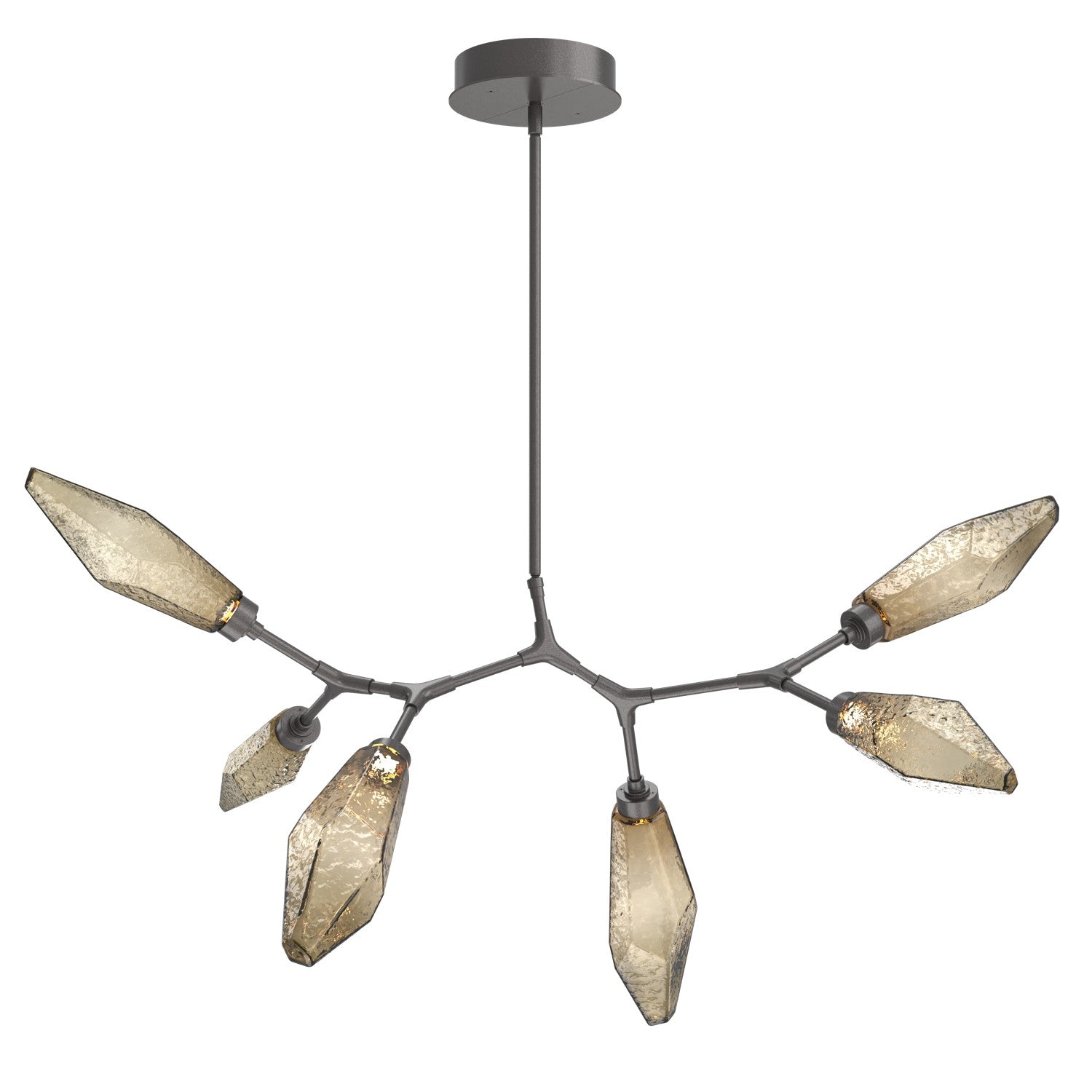 Hammerton Studio - PLB0050-BA-GP-CB-001-L1 - LED Lantern - Rock Crystal - Graphite