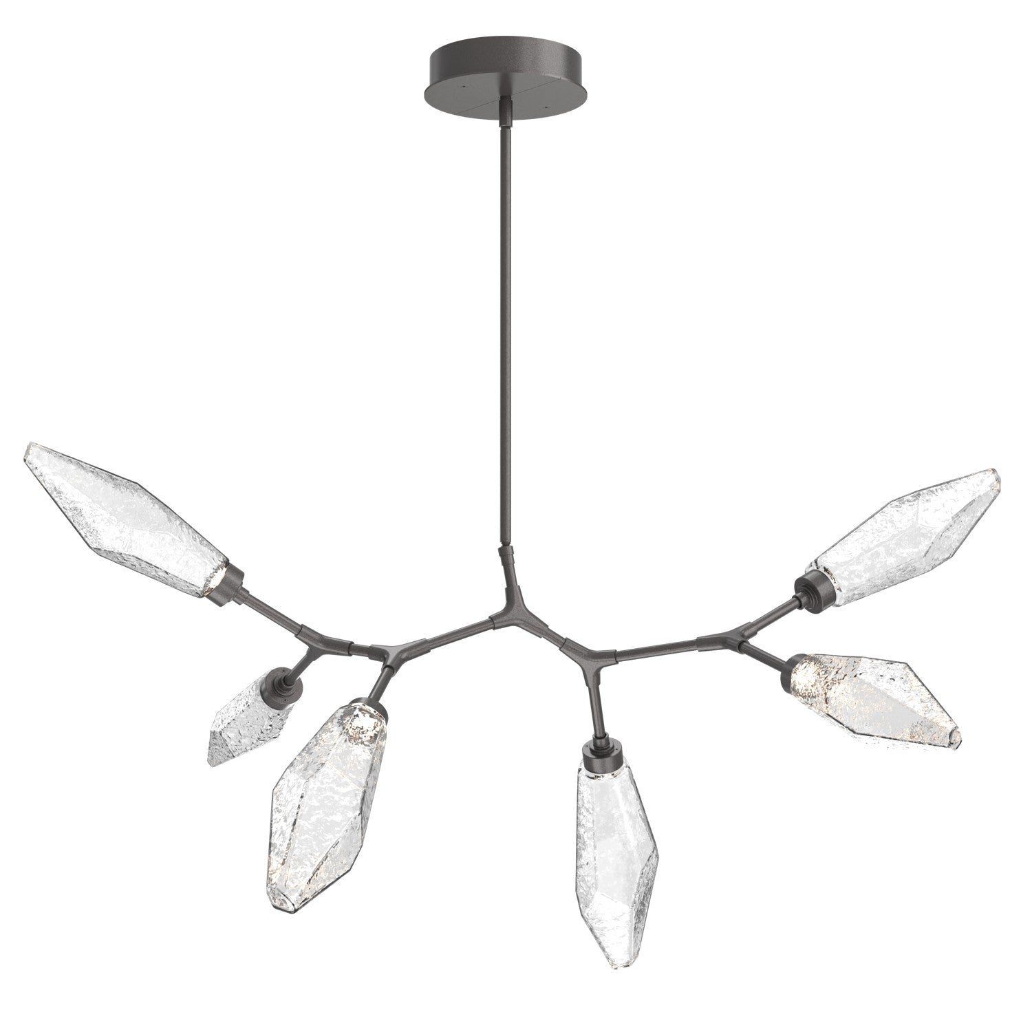 Hammerton Studio - PLB0050-BA-GP-CC-001-L1 - LED Lantern - Rock Crystal - Graphite