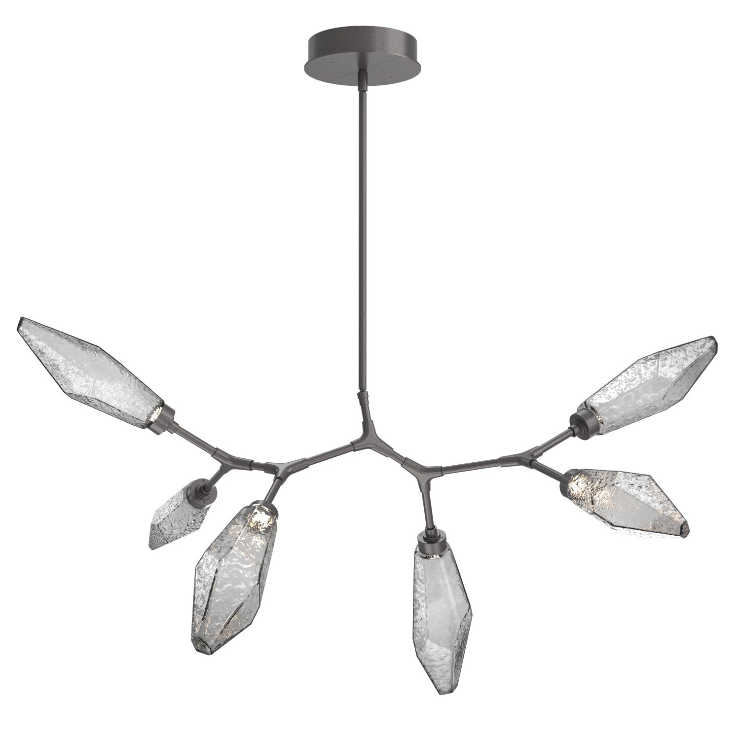 Hammerton Studio - PLB0050-BA-GP-CS-001-L1 - LED Lantern - Rock Crystal - Graphite