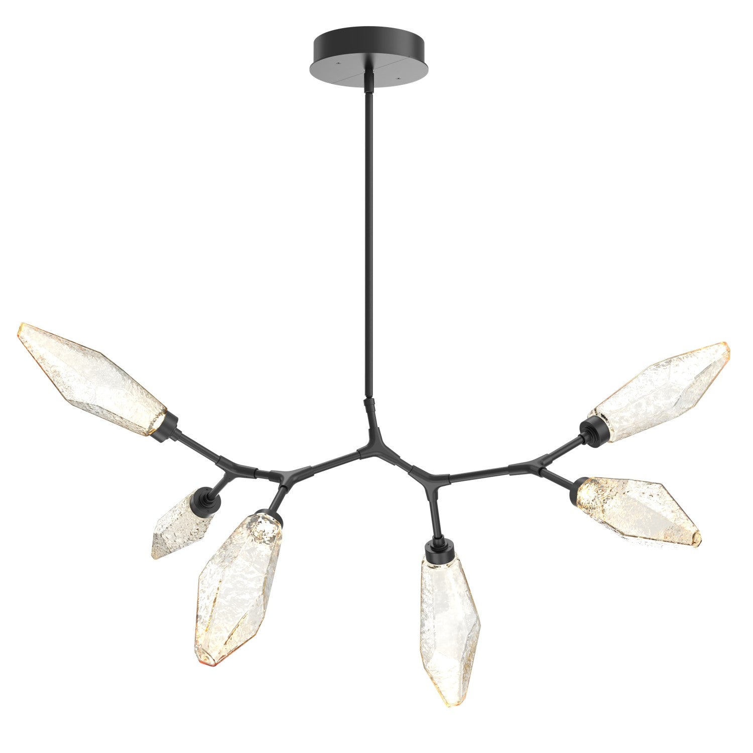 Hammerton Studio - PLB0050-BA-MB-CA-001-L1 - LED Lantern - Rock Crystal - Matte Black