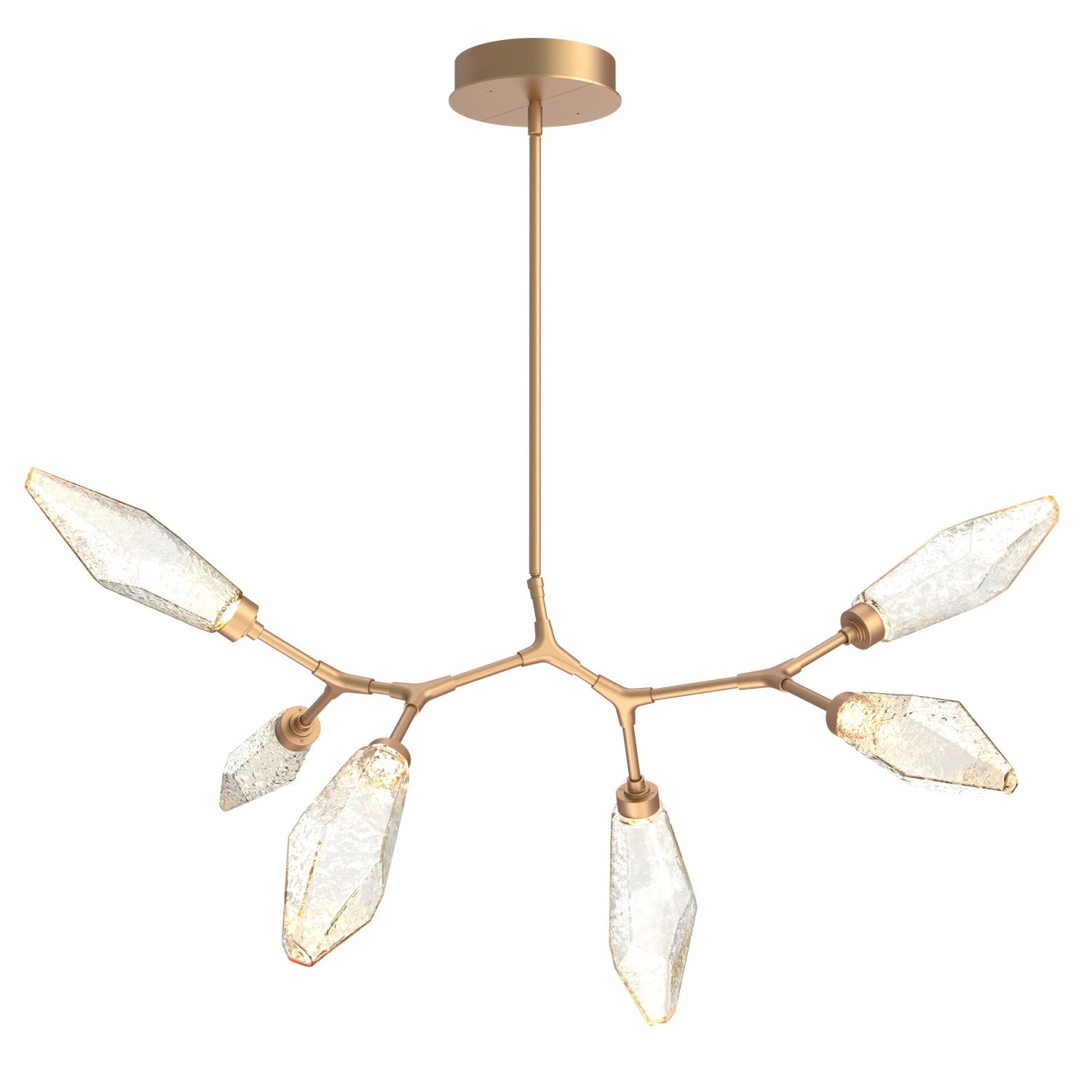 Hammerton Studio - PLB0050-BA-NB-CA-001-L1 - LED Lantern - Rock Crystal - Novel Brass