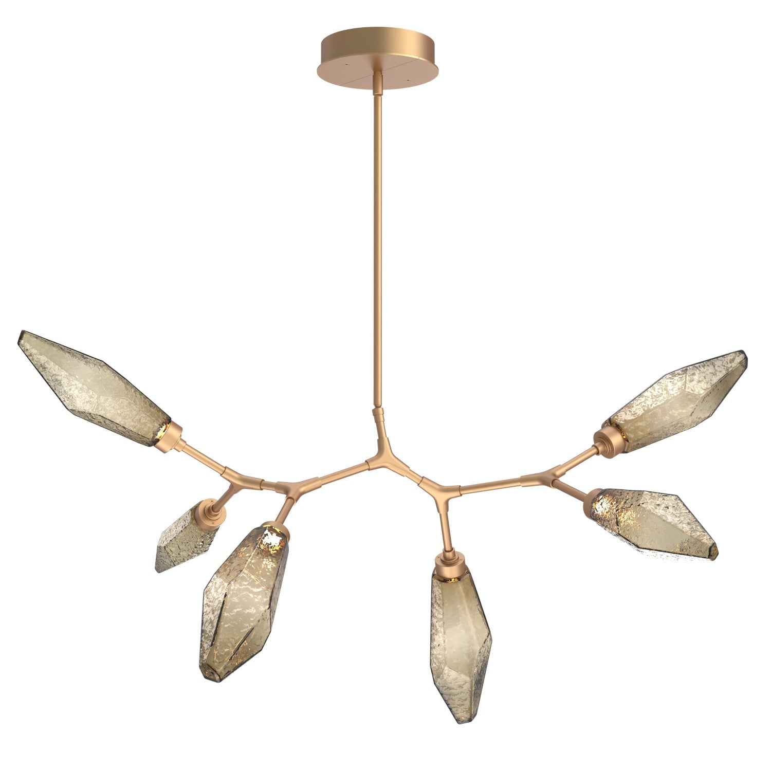 Hammerton Studio - PLB0050-BA-NB-CB-001-L1 - LED Lantern - Rock Crystal - Novel Brass
