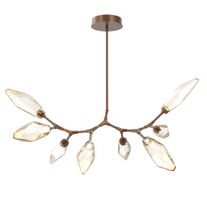 Hammerton Studio - PLB0050-BB-BB-CA-001-L3 - LED Lantern - Rock Crystal - Burnished Bronze