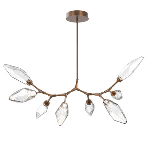 Hammerton Studio - PLB0050-BB-BB-CC-001-L3 - LED Lantern - Rock Crystal - Burnished Bronze
