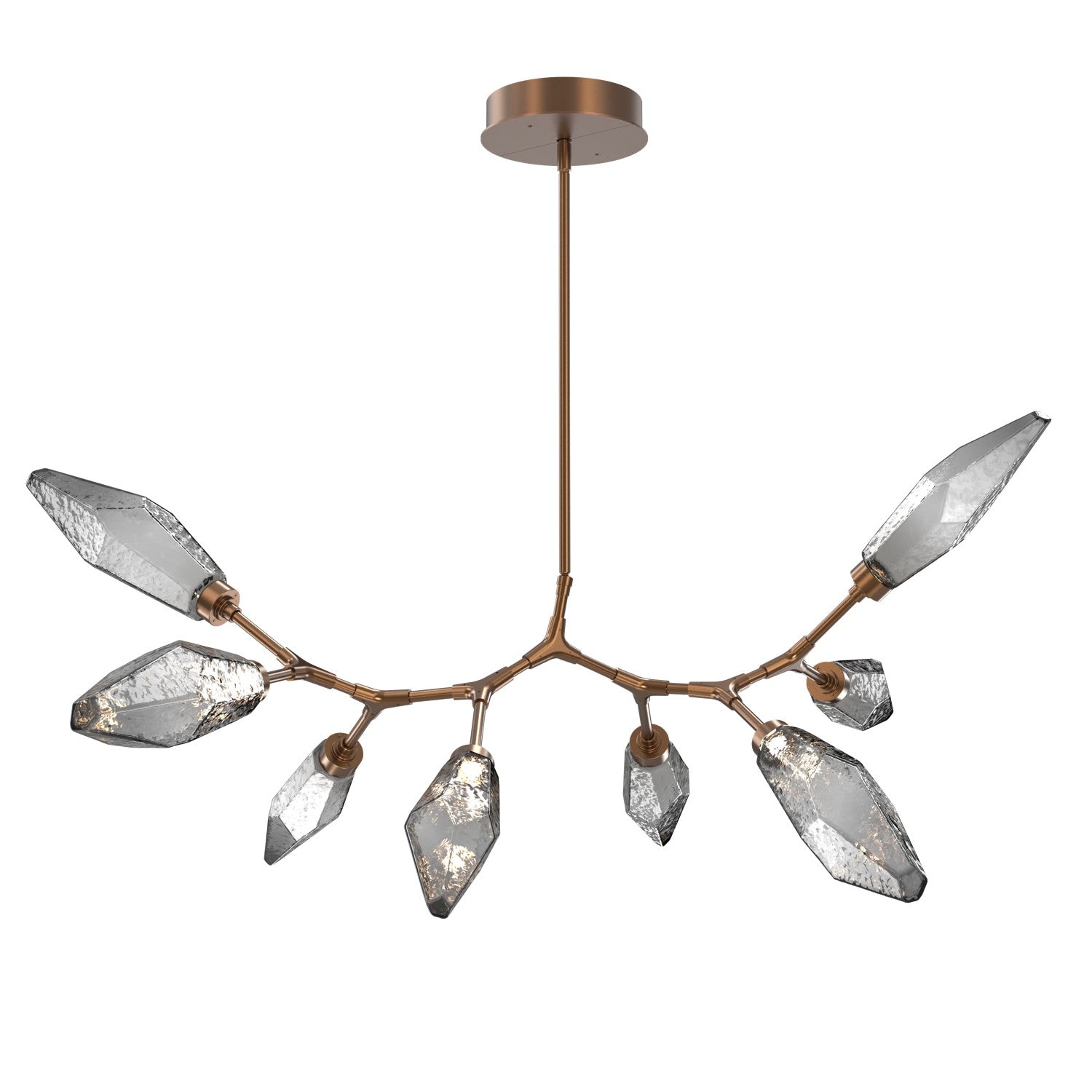 Hammerton Studio - PLB0050-BB-BB-CS-001-L1 - LED Lantern - Rock Crystal - Burnished Bronze