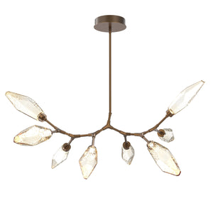 Hammerton Studio - PLB0050-BB-FB-CA-001-L1 - LED Lantern - Rock Crystal - Flat Bronze