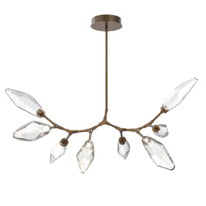 Hammerton Studio - PLB0050-BB-FB-CC-001-L3 - LED Lantern - Rock Crystal - Flat Bronze