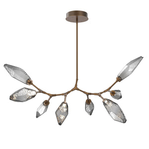 Hammerton Studio - PLB0050-BB-FB-CS-001-L3 - LED Lantern - Rock Crystal - Flat Bronze