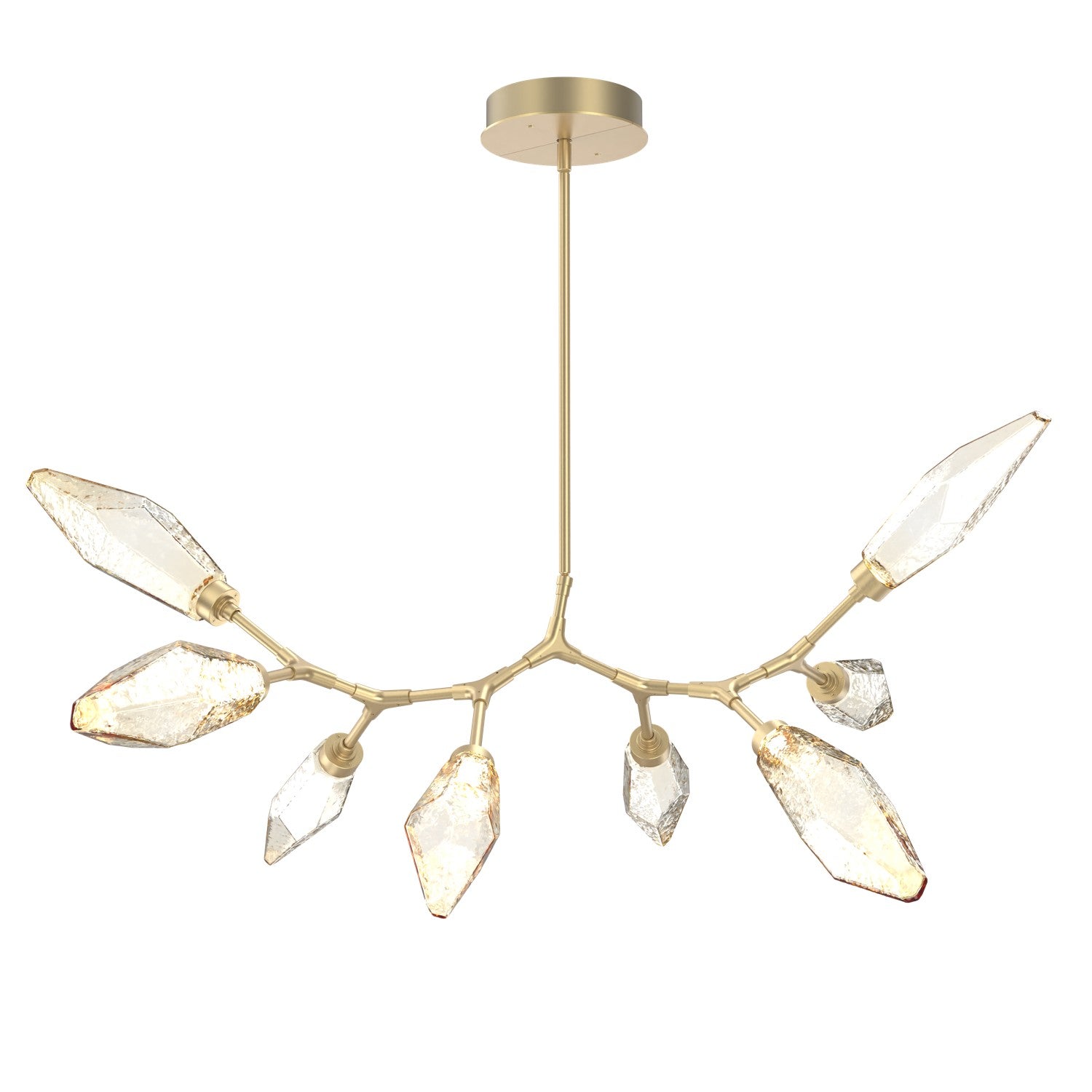 Hammerton Studio - PLB0050-BB-GB-CA-001-L1 - LED Lantern - Rock Crystal - Gilded Brass