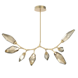 Hammerton Studio - PLB0050-BB-GB-CB-001-L1 - LED Lantern - Rock Crystal - Gilded Brass