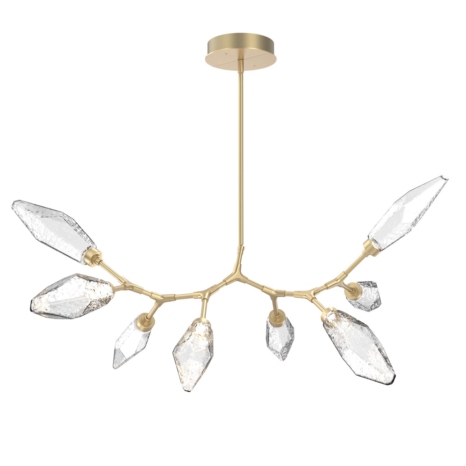 Hammerton Studio - PLB0050-BB-GB-CC-001-L1 - LED Lantern - Rock Crystal - Gilded Brass