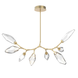 Hammerton Studio - PLB0050-BB-GB-CC-001-L1 - LED Lantern - Rock Crystal - Gilded Brass