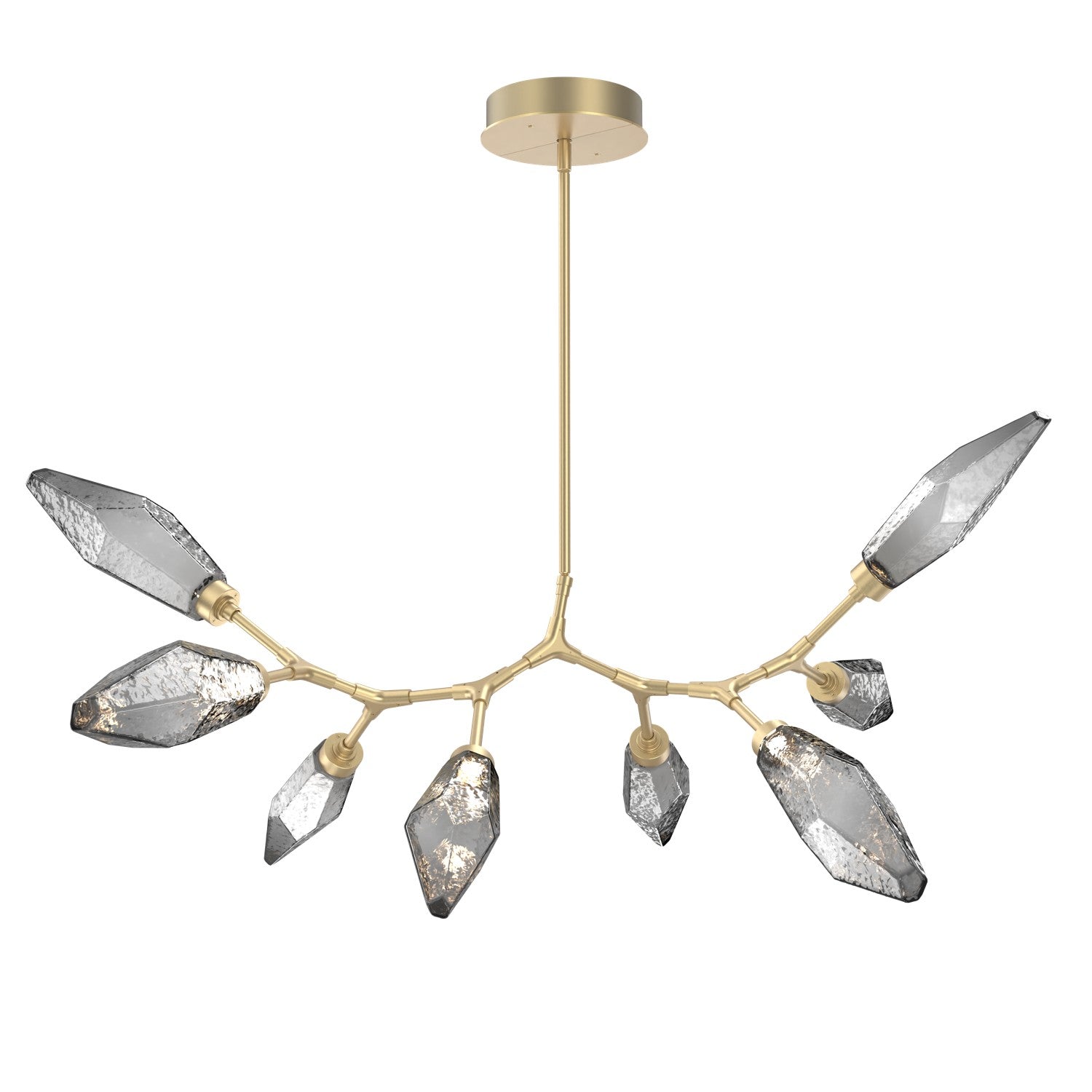 Hammerton Studio - PLB0050-BB-GB-CS-001-L1 - LED Lantern - Rock Crystal - Gilded Brass