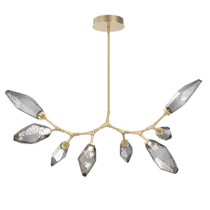 Hammerton Studio - PLB0050-BB-GB-CS-001-L3 - LED Lantern - Rock Crystal - Gilded Brass